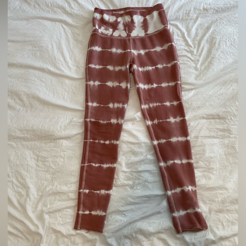 Free People Movement Pink Tie Dye Leggings